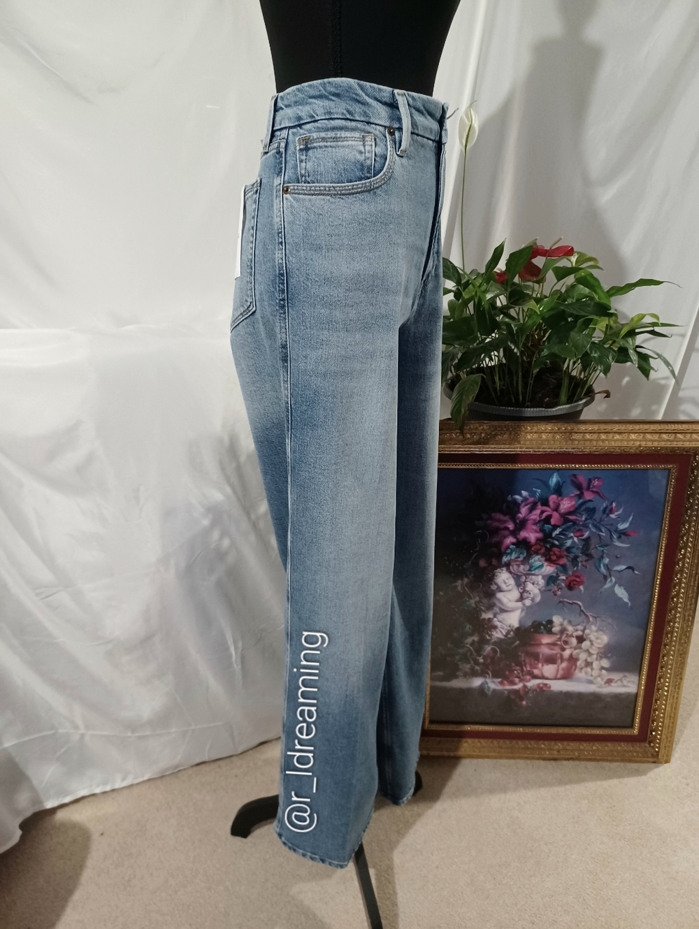 NWT Good American Good Skate Wide Jeans Size 10/30 in Indigo1142 - Picture 13 of 16